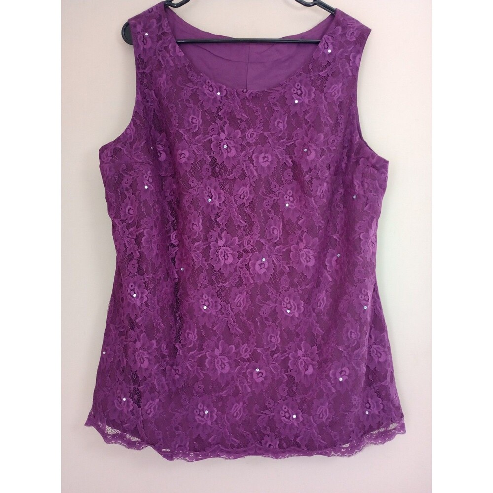 NWT Make You Pretty More Semi Formal Sleeveless Blouse Top Size 18W